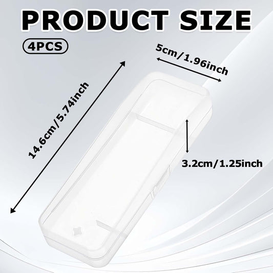 Manual Razor Travel Case - 3 Pack Transparent Shaver Storage Box, Portable Razor Holder & Protector Case, Universal Travel Men Manual Shaver Organizer for Men Razors And Blade Refills Kit