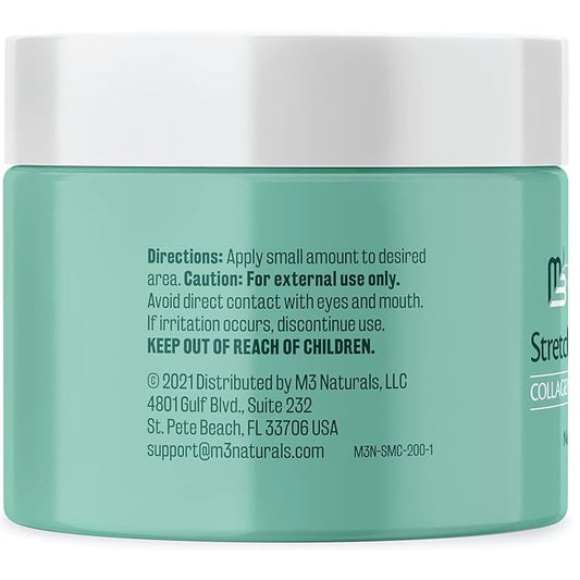 Stretch Mark Cream Infused with Collagen & Stem Cell Maternity Skincare Oil Removes Stretch Mark Prevention & Scar Remover Lotion Green Tea Extract & Raspberry Ketones by M3 Naturals