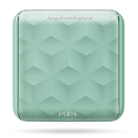 Pupa Milano Make-Up Palette S, 001 Tiffany, 0.28 oz - 7 Pan Eyeshadow Palette and Blush Palette with Matte, Shimmer Finish - Blendable Velvety Texture - Compact Travel-Friendly - Talc-Free Eye Makeup