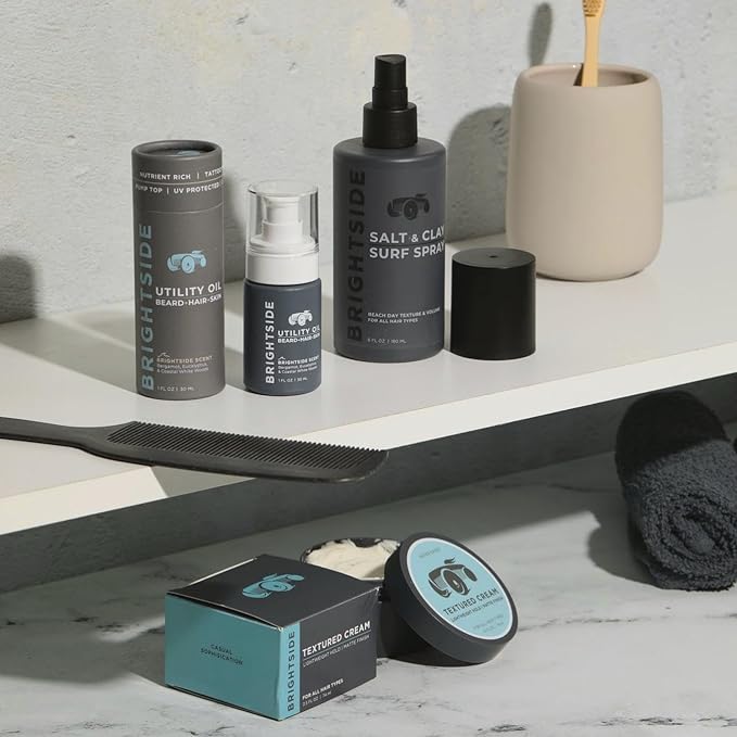 Salt & Clay Surf Spray - Hair Texturizing & Volumizing Spray - Salt & Clay, Silica, Witch Hazel, & Green Tea Blend - Beach Style Hair - For All Hair Types - Natural Ingredients (6oz)