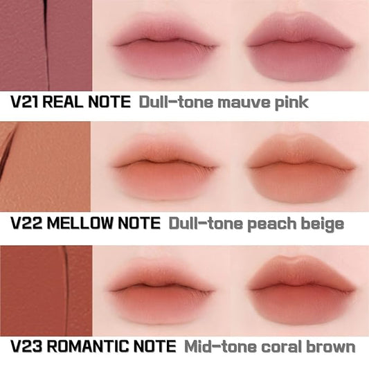 BBIA Last Velvet Tint - Soft & Creamy Matte Finish Lip Stain, Blur Effect with Velvety Texture, Long-Lasting, High Pigment, Lightweight, Non-Drying, Vegan, Korean Lip Makeup (V24 TRENDY NOTE)