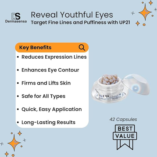 UP21 Eye Serum for Dark Circles & Puffiness (42 cap jar)