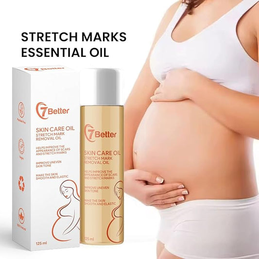 Stretch Mark Pregnancy Oil, Natural Oil Skincare Body Oil Serum for Scars and Stretch Marks, Face with Vitamin E & A for Sensitive Dry Skin and Body Moisturizer