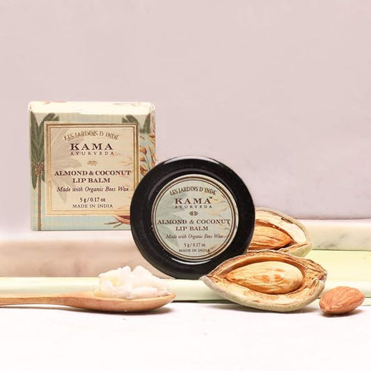 Kama Ayurveda Almond and Coconut Lip Balm, 5g