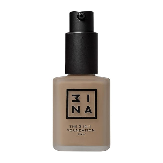 3INA The 3-In-1 Foundation 215 - Vegan Formula - Combination Of Primer, Concealer And Foundation - Medium Coverage - Natural Finish - Perfect For Covering Lines And Blemishes - Long Lasting - 1.01 Oz