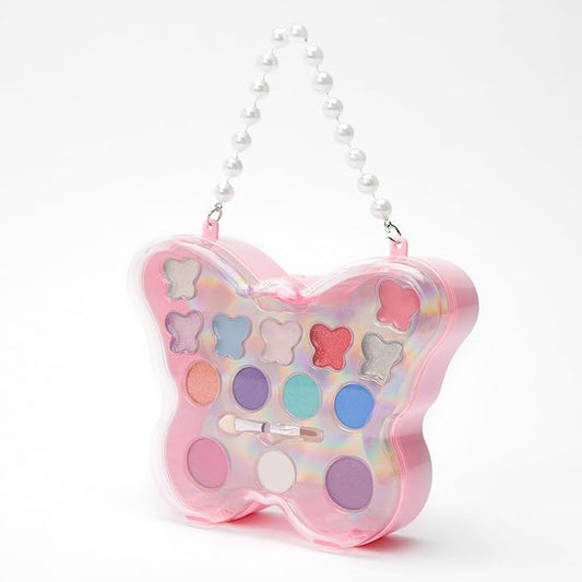 Claire's Makeup Kits –Butterfly Purse Makeup Kit - Eyeshadow and Lip Kit for Girls - Perfect for Young Girls!