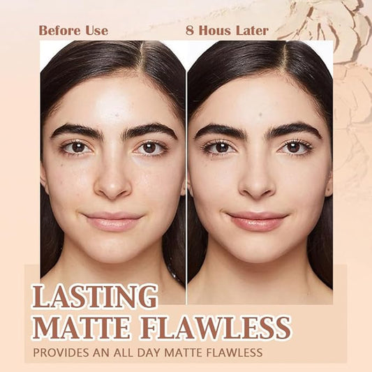 Pressed Matte Face Powder Makeup & Setting Powder for Poreless Wrinkle Blurring Contour Concealer Finishing,Lightweight,High Coverage,Shine Control, N.W 10g (01#)