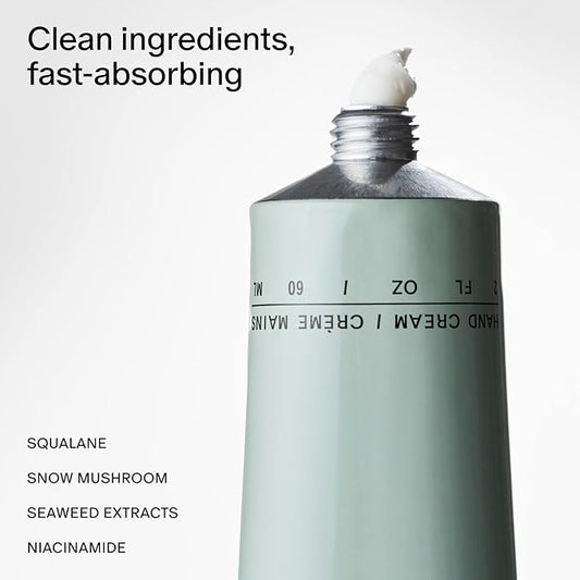 Salt & Stone Hand Cream for Women & Men | Bergamot & Hinoki | Hydrates, Nourishes & Softens Skin | Restores Dry Cracked Hands | Fast-Absorbing | Cruelty-Free & Vegan (2 fl oz)