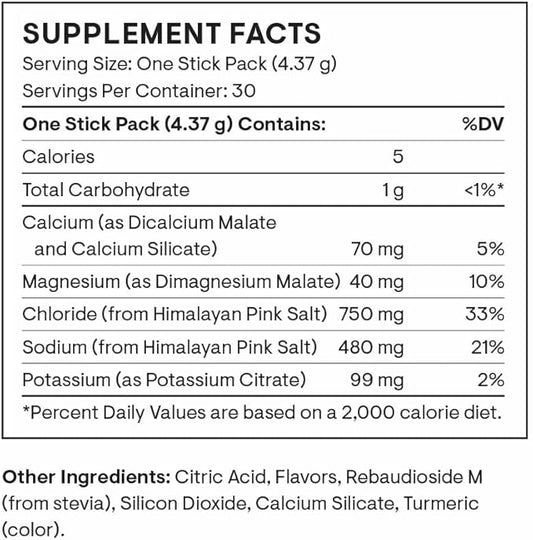 THORNE - Daily Electrolytes - Zero Sugar & Low-Calorie Electrolyte Drink Mix - Naturally Flavored & Sweetened - NSF Certified for Sport - Mango Limeade - 30 Stick Packs