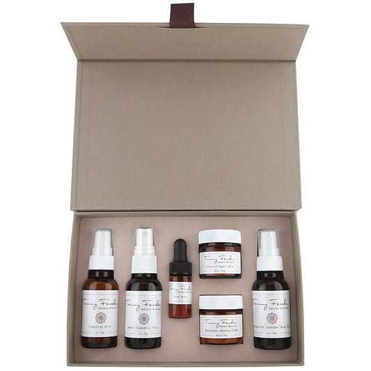 Natural Sensitive/Dry Skin Treatment Kit | Organic, Cruelty-Free, Non-Toxic | Replenish, Hydrate, + Soothe, Best for Dry and Sensitive Skin (6 Piece Set)