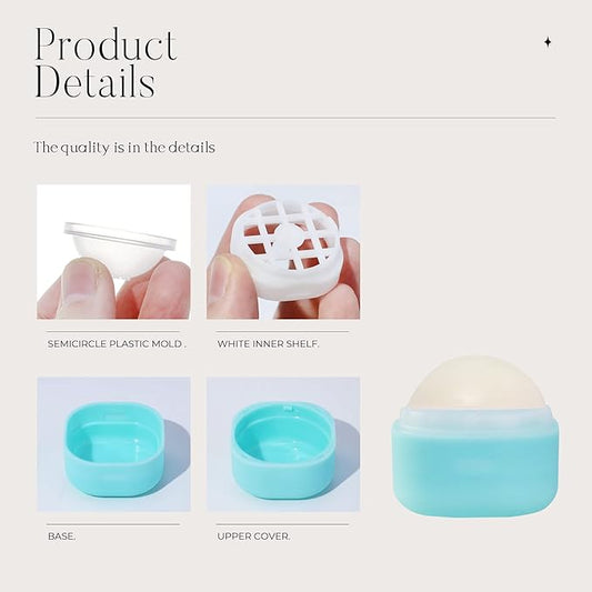 0.25 oz(7g) Empty Lip Balm Square Containers Tubes Lipstick 12 Pieces for Make Natural Lip Balm Lip Care - DIY & BPA FREE (Blue)