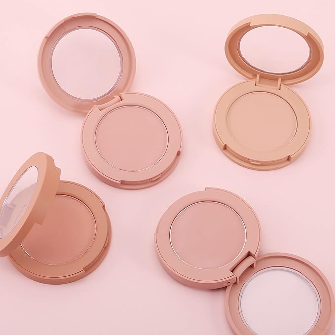 Boobeen Powder Blush, Single Color Blush Face Blush Palette Matte Baked Cream Blush Makeup Powder, High Pigment Pressed Blush for Create a Natural Cheek Flushed Look