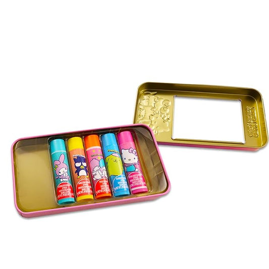 Hello Kitty and Friends Lip Balm Tube Bundle for Kids – 5 Pack of Hello Kitty and Friends Lip Balm in Assorted Flavors with Hello Kitty Stickers and More | Hello Kitty and Friends Party Favors
