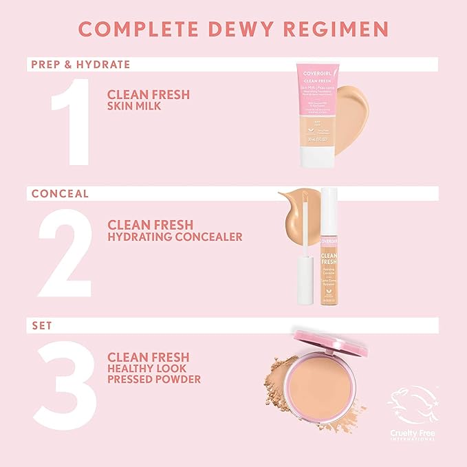 COVERGIRL Clean Fresh Pressed Powder, Translucent, 0.35 Oz