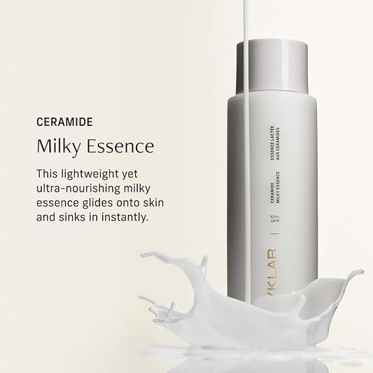 Ceramide Milky Essence – Unscented Body Lotion for Dry, Sensitive Skin – Lightweight Hydrating Ceramide Moisturizer for Skin Barrier with Polyglutamic Acid & Hydroxyethyl Urea - 8 fl oz