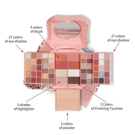 Makeup Kit for Women Full Kit Makeup Kit For Teens Make up Kits For Girls Makeup Palette Eyeshadow Makeup Mirror For Women Gift