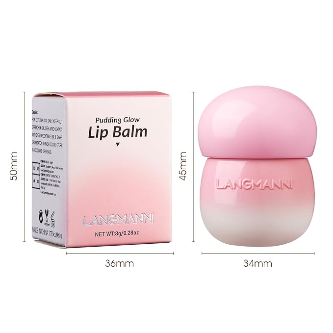 Glow Lip Balm,Moisturizing Lip Balm For Dry,Chapped Lips, Hydrating Lip Balm Repair Lip Sleeping Mask,Nourish & Hydrate Shine Glossy Lip Gloss,Not Sticky Tinted Lip Balm Lip Care (5# Wine Red)