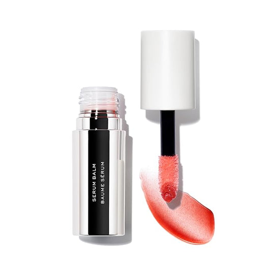 MAKE Serum Balm – Hydrating Lip Oil Treatment – Softening, Smoothing and Plumping Lip Cream – All Day Comfort, Gloss and Shine, Nude Nova 0.15 Oz