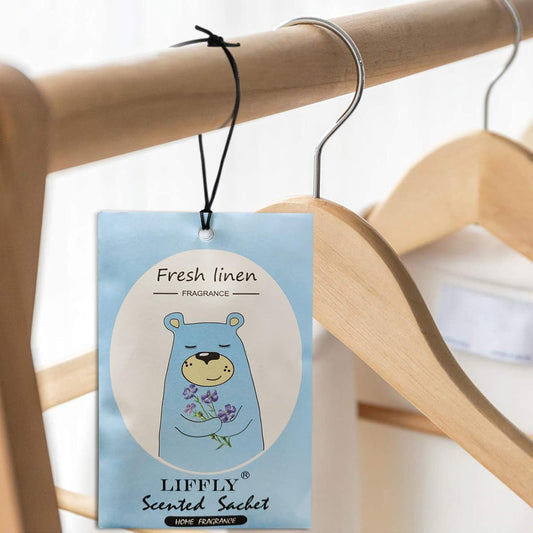 14 Packs Fresh Linen Scented Sachets Bags fit Drawers and Closets Gift Box