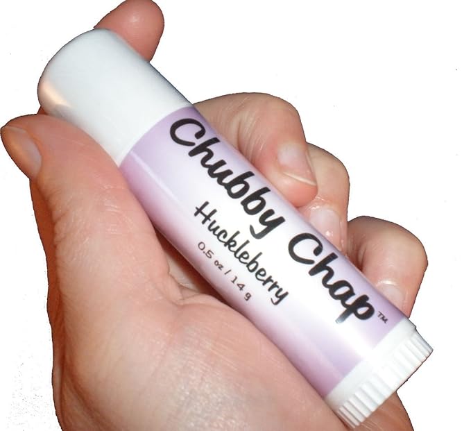 Chubby Chapstick - One (1x) Large Jumbo Chapstick Natural Chapstick - .5 Ounce Lip Balm (Huckleberry)