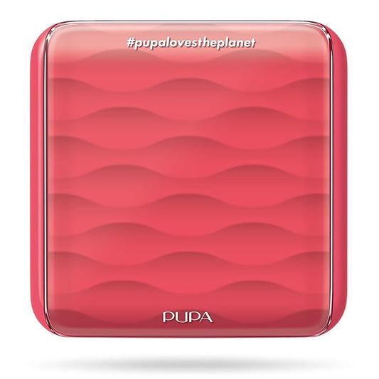 Pupa Milano Make-Up Palette S, 003 Coral, 0.28 oz - 7 Pan Eyeshadow Palette and Blush Palette with Matte, Shimmer Finish - Blendable Velvety Texture - Compact Travel-Friendly - Talc-Free Eye Makeup