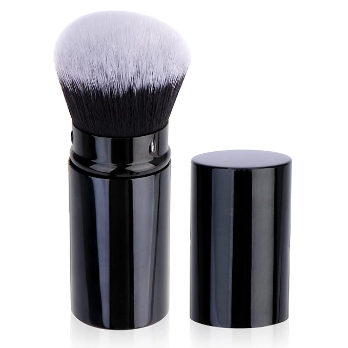 UNIMEIX Makeup Brush Sunscreen Applicator Retractable Kabuki Blush Brush Foundation Brush for Liquid Makeup, Bronzer, Cream or Powder