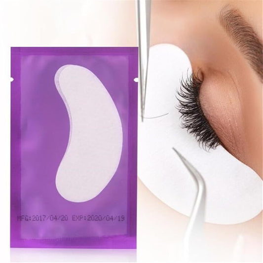 100 Pairs Set,Eye Gel Patches,Under Eye Pads Lint Free Lash Extension Eye Gel Patches for Eyelash Extension (purple)