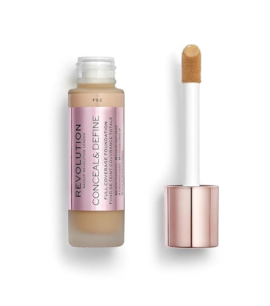 Makeup Revolution Conceal and Define Concealer, Full Coverage & Matte Finish, C4.5 for Fair/Light Skin Tones, Vegan & Cruelty-Free, 0.7 Fl Oz
