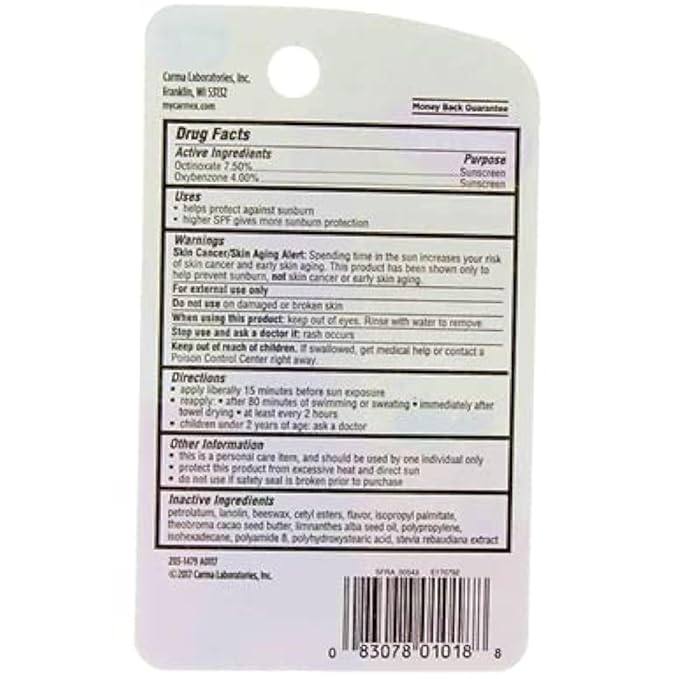 Carmex Daily Care Lip Balm Strawberry SPF 15 0.35 oz (Tube in Blister Pack)