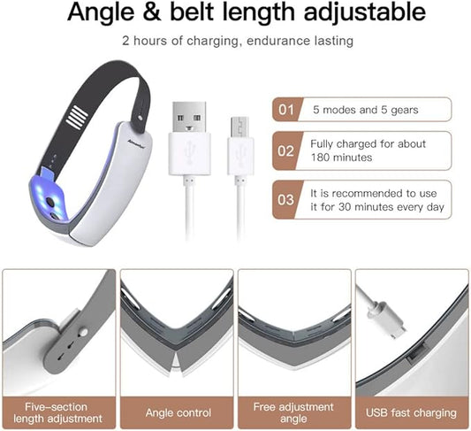 V-Face Electric Double Chin Device,Facial Lifting Machine with Intelligent Remote Control
