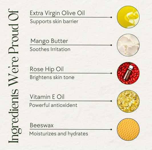 Natural Body Lotion for Sensitive Skin, Scent Free, Sulfate & Paraben Free Body Care, Moisturizer With Essential Oils, Vitamin E Oil, Beeswax, Extra Virgin Olive Oil, Raw Honey, 8 oz