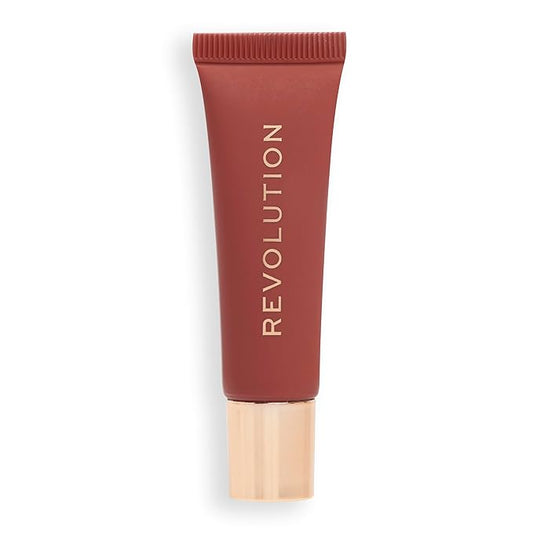Revolution Beauty, Juicy Peptide Lip Balm, Hydrating & Plumping Lip Balm with Sheer Color, Infused with Vitamin E & Peptides, Nude Latte, 0.27 Fl. Oz