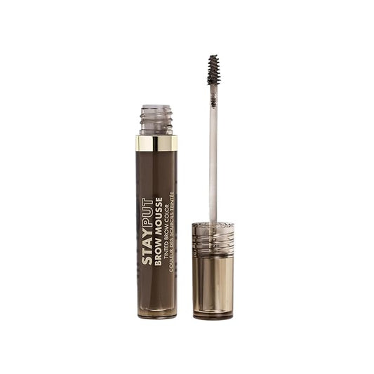 Milani Brow Tint- Stay Put Tinted Brow Mousse, Nourishing, High-Pigment infused with Shea Butter, Jojoba Seed Oil & Panthenol Vitamin B5- Dark Brown