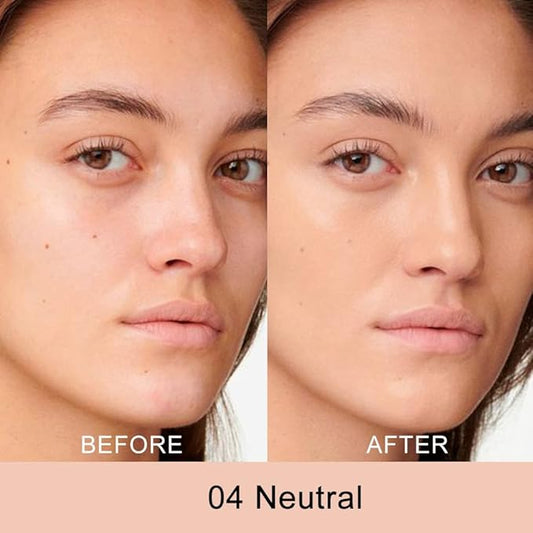 Kaely Color Correcting Concealer,Cream Pot Concealer Full Coverage,under Eye Concealer Palette for Conceals Dark Circles,Waterproof Foundation Face Makeup,04 Neutral