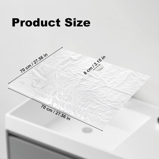 Beard Hair Catcher for Sink Beard Bib Disposable Beard Catcher for Shaving Sink Cover for Shaving & Trimming Clear Stop Worrying About Cleaning (Clear 100 PCS)