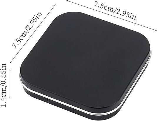 NICENEEDED 2 Pcs Empty Eyeshadow Palettes, 8 Grids Blush Pallet Makeup, DIY Eye Shadow Pigment Holder Case Refillable Cosmetic Sample Makeup Storage Box for Women