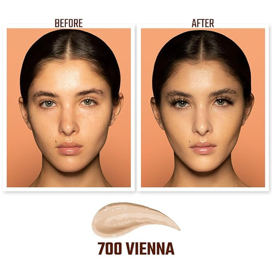 Juvia's Place I Am Magic Velvety Matte Liquid Foundation 700 - Vienna - Very Light w/Warm Undertone, Makeup Foundation Full Coverage, Lightweight, Long Wear, Velvety Matte Finish