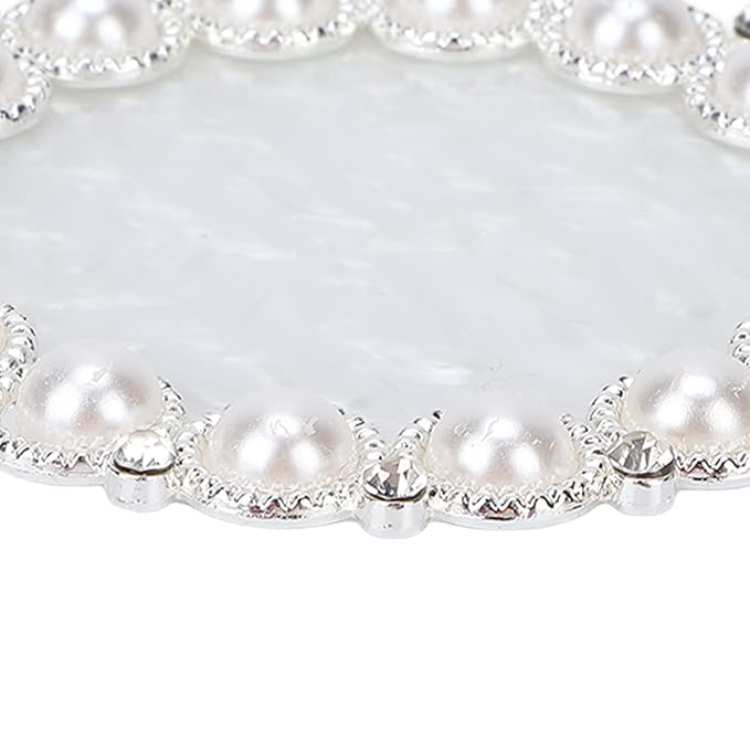 Polish Mix Palette, Resin Nail Art Display Board Cosmetic Nail Mixing Palette Color Mixing Nail Art Tips Display Plate(Silver)