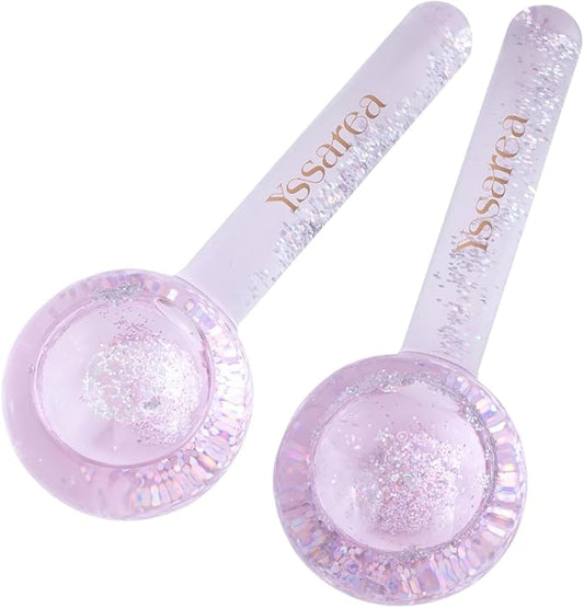 Yssarea Ice Globes for Facials - Freezer Safe | Highly Effective Facial Globes for Daily Beauty Routines | Tighten Skin | Reduce Puffiness | Enhance Circulation and Complexion