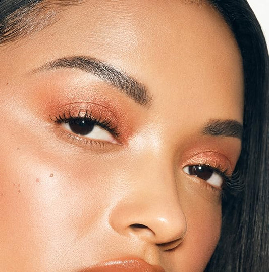 MAKE Beauty Multi-Chromatic Eye Shadow. Metal Reflecting Luminous Foil Finish Creamy, Buildable, Dimensional Long-wear, Crease-proof Powder Eyeshadow, Multichrome Shade - Blaze, Bronze