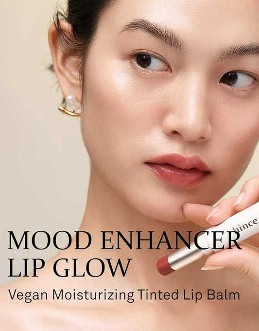 HINCE Mood Enhancer Lip Glow, Moisturizing Lip Balm with Shea Butter & Sweet Almond, Non-Sticky and Long-lasting Tinted Lip Tint with Buttery Balm Texture for Neutral Color 0.2oz. (1, IMPASSIONED, 05)