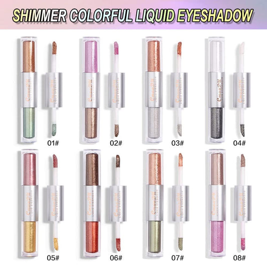 evpct 16 Colors Liquid Glitter Shimmer Metallic Eyeshadow Set Glitter Sparkle Colorful Liquid Eyeliner Makeup Set delineador pupilentes de ojos contra el agua sombras colores para ojos con brillo