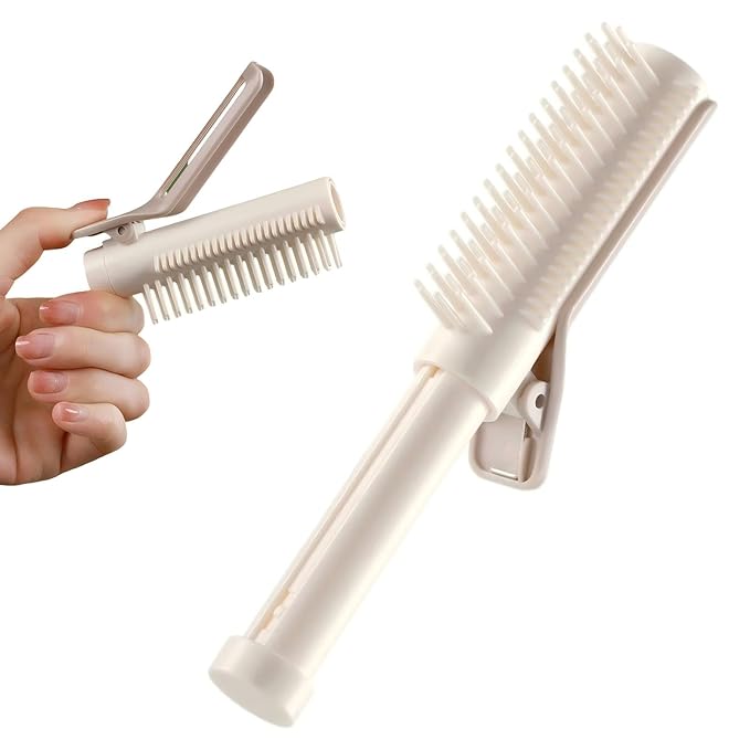 Retractable Hair Root Volume Clips, 2-in-1 Hair Styling Tool, Volumizing Roller Comb for Travel