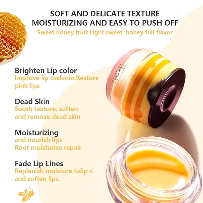 Apple Lime Lip Balm, Honey Strawberry Apple Watermelon Lip Mask, Vitamin E Lip Masks, Moisturizing Lip Sleeping Mask, Lip Balm With Stick, Lip Scrubs Exfoliator (Apple Lime)