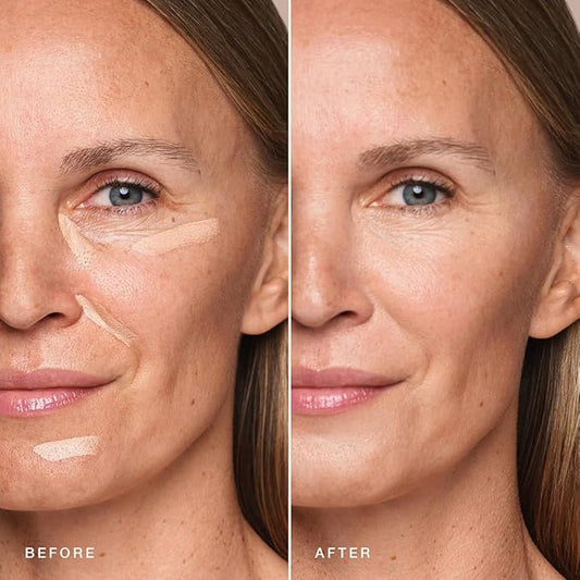 Jouer Essential High Coverage Concealer Pen - Under Eye Concealer for Dark Circles - Brightening Makeup for Eye Circles - Color Corrector Eye Primer with Hyaluronic Acid and Vitamin E