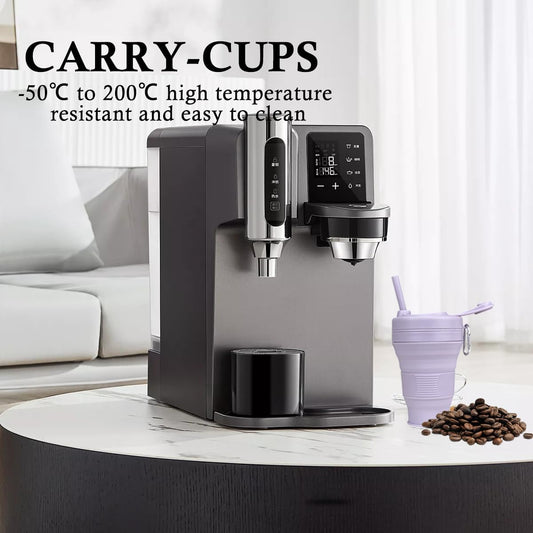 Silicone Coffee Cup with Straw lid Collapsible Cups for Traveling 20oz Lightweight Folding Water Mug for Picnic Hicking Camping Climbing