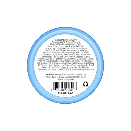 Hempz Hydrating Lip Sleeping Mask - Triple Moisture Fresh Citrus (.70 Oz.) | Overnight Hydrating Lip Balm with Triple Moisture SPF 15 Lip Balm, Ultra Hydrating Lip Care for Men or Women, .44 oz.