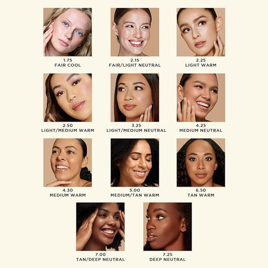 HALEYS Re-form Luminous Skin Foundation, VEGAN + CRUELTY-FREE, Blurs, Conceals, Blendable, Buildable Med-to-Full Coverage, Weightless, Oil-free, All-Day Wear, Hyaluronic Acid, All skin types (4.3)