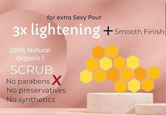 Lip Scrub for Dry Chapped Lip Repair - Moisturizing Exfoliating Formula