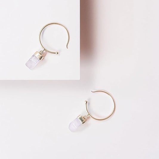 AYANA Healing Crystal Earrings for Women - Handmade Drop Earrings with Ethically Sourced Authentic Gemstones | Birthstone Jewelry for Women Trendy